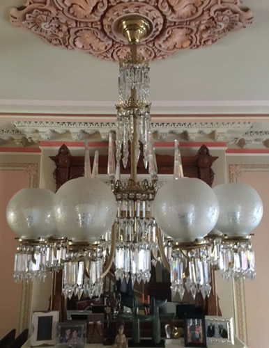 Crystal Gas Chandelier